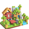 Creative 3D  Minecraft Magnetic Cubes Learning Kit For Kids