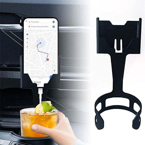 The Ultimate 2-in-1 Phone Cup Holder Solution