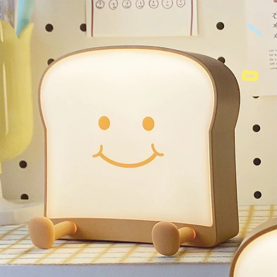 2 in 1 Cute Bread Toast Light Phone Holder