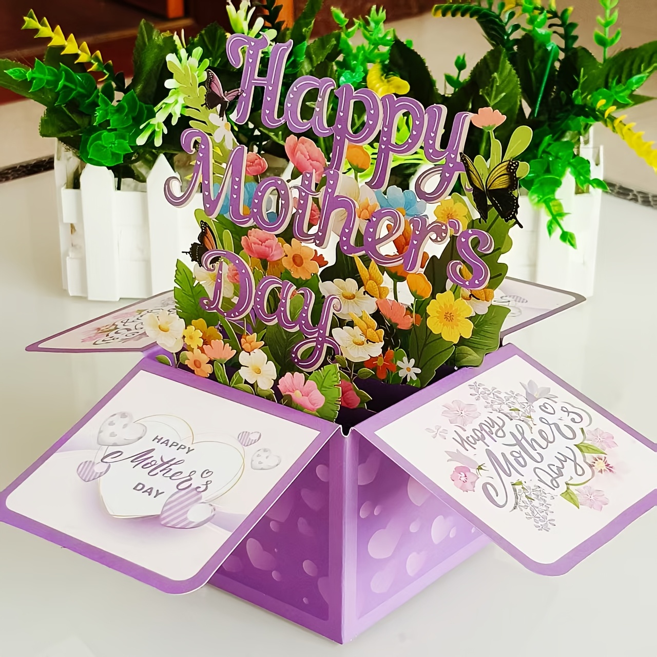 3D Happy Mother's Day Pop Up Card, Heartfelt Gift For Mom Dad