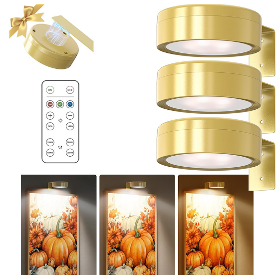 13 Colors Magnetic Wireless Art Wall Mounted Light