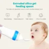 Safe Silicone Squeeze Baby Spoon Feeder