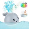 Music Whale Bath Toy With LED Light For Kids