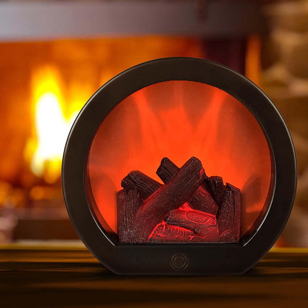 Retro Atmosphere Decoration Simulated Fireplace Lamps - Image 7