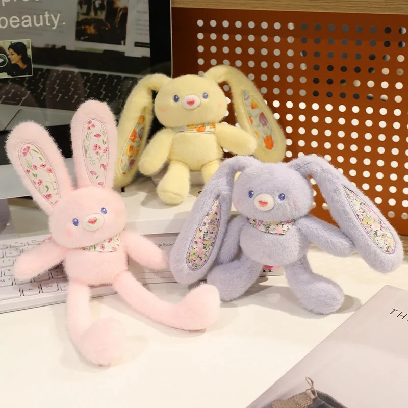 Cute Pulling Floral Bunny, Fun Interactive Plush Toy - Image 5