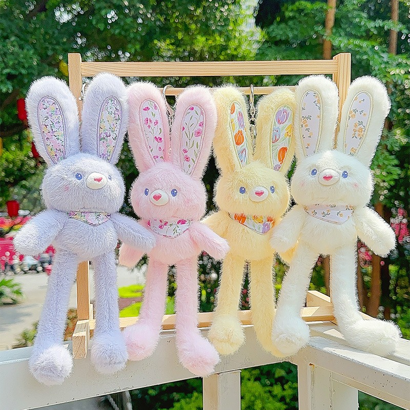Cute Pulling Floral Bunny, Fun Interactive Plush Toy - Image 2