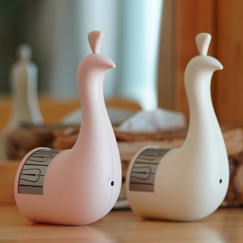 Wall-Mounted Decorative Peacock Lamp with Feather Shadows