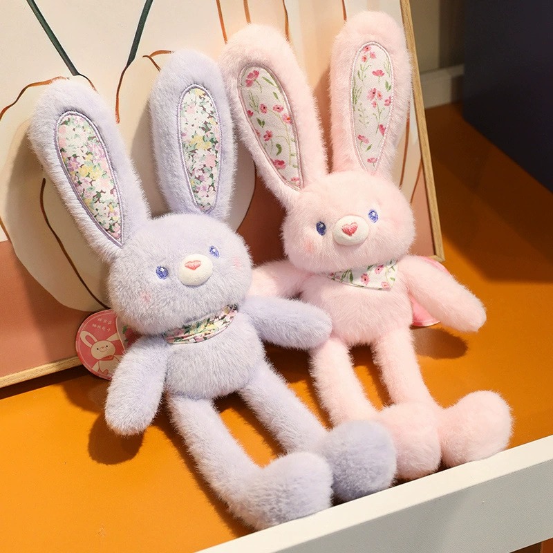 Cute Pulling Floral Bunny, Fun Interactive Plush Toy - Image 8