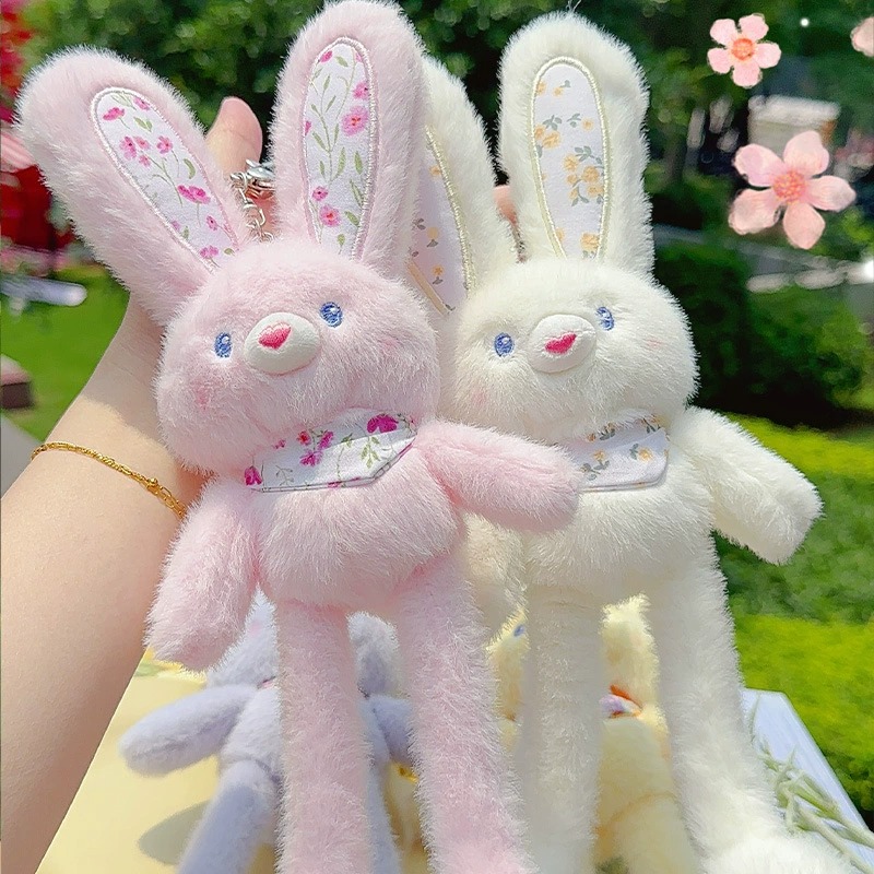 Cute Pulling Floral Bunny, Fun Interactive Plush Toy - Image 4