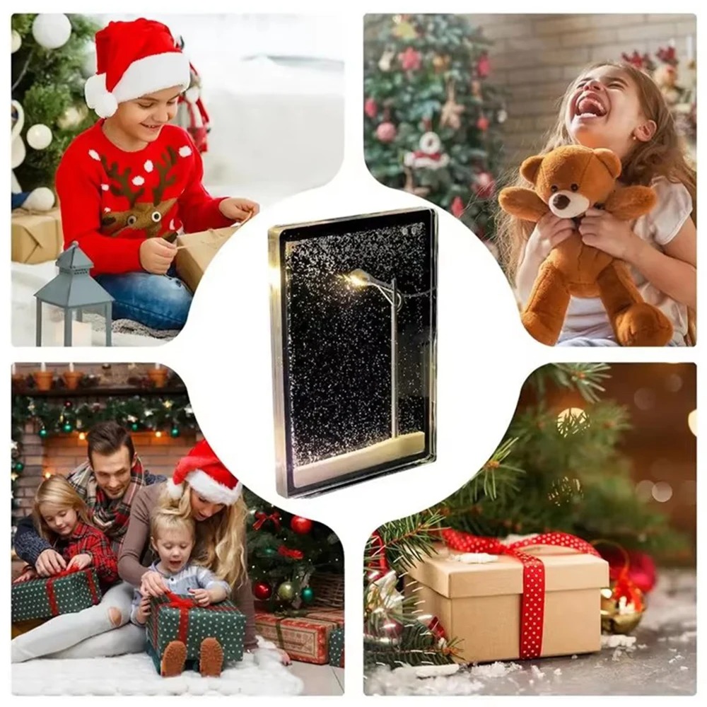 Flowing Snowy Night Lamp, Handmade DIY Gift - Image 11