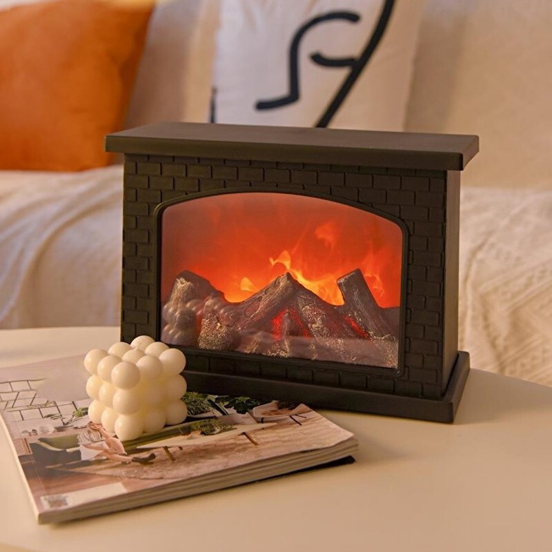 Retro Atmosphere Decoration Simulated Fireplace Lamps - Image 11