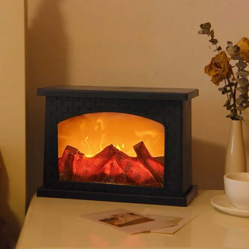 Retro Atmosphere Decoration Simulated Fireplace Lamps - Image 8