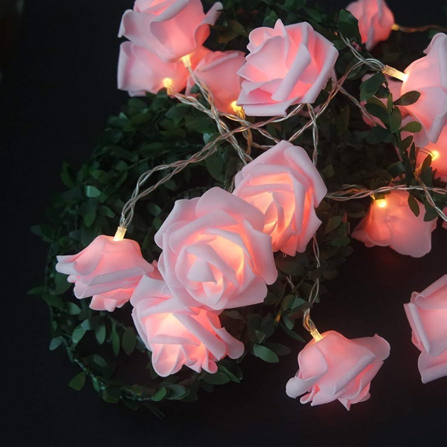 Romantic Home Decoration LED Simulation Rose Lights String - Image 15