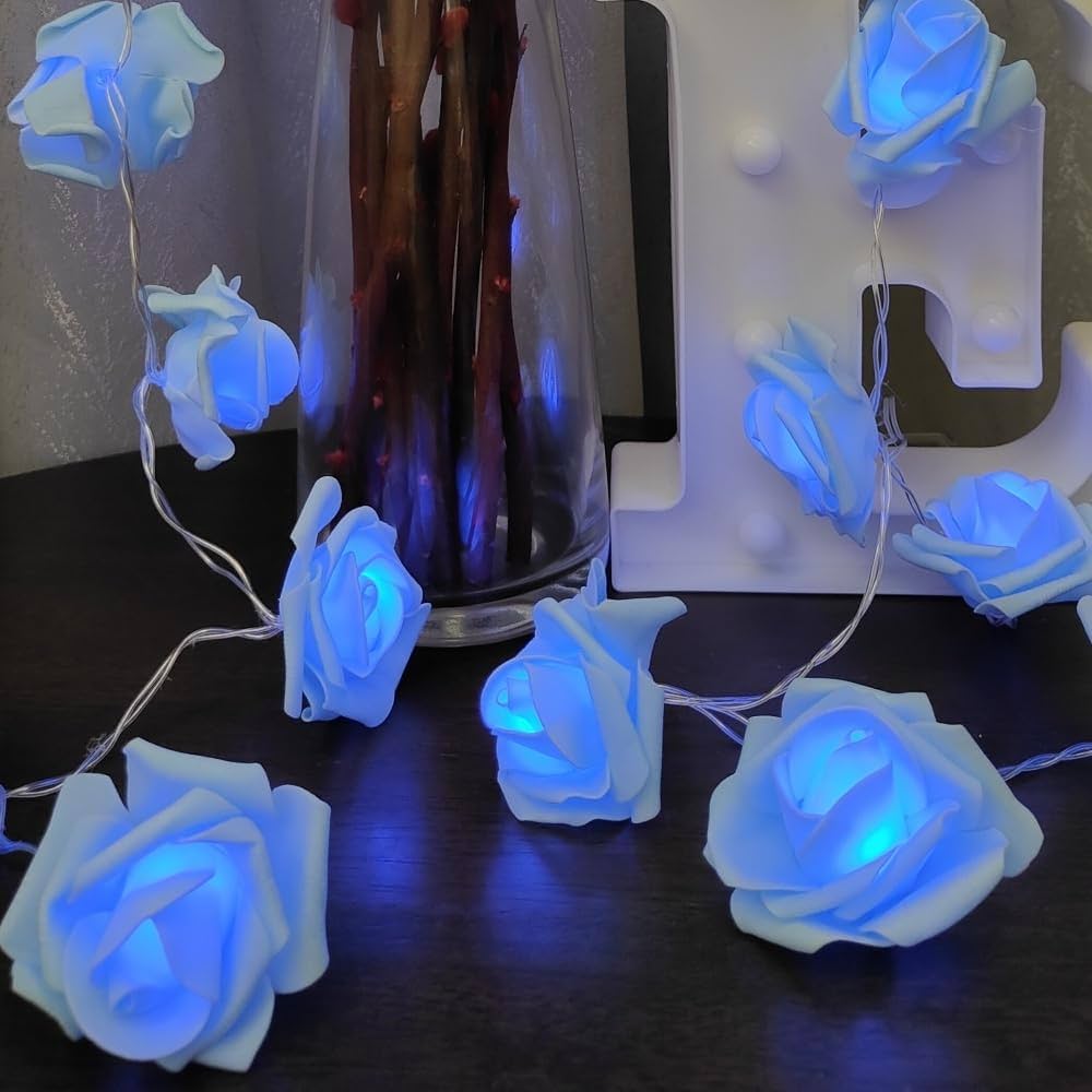 Romantic Home Decoration LED Simulation Rose Lights String - Image 9