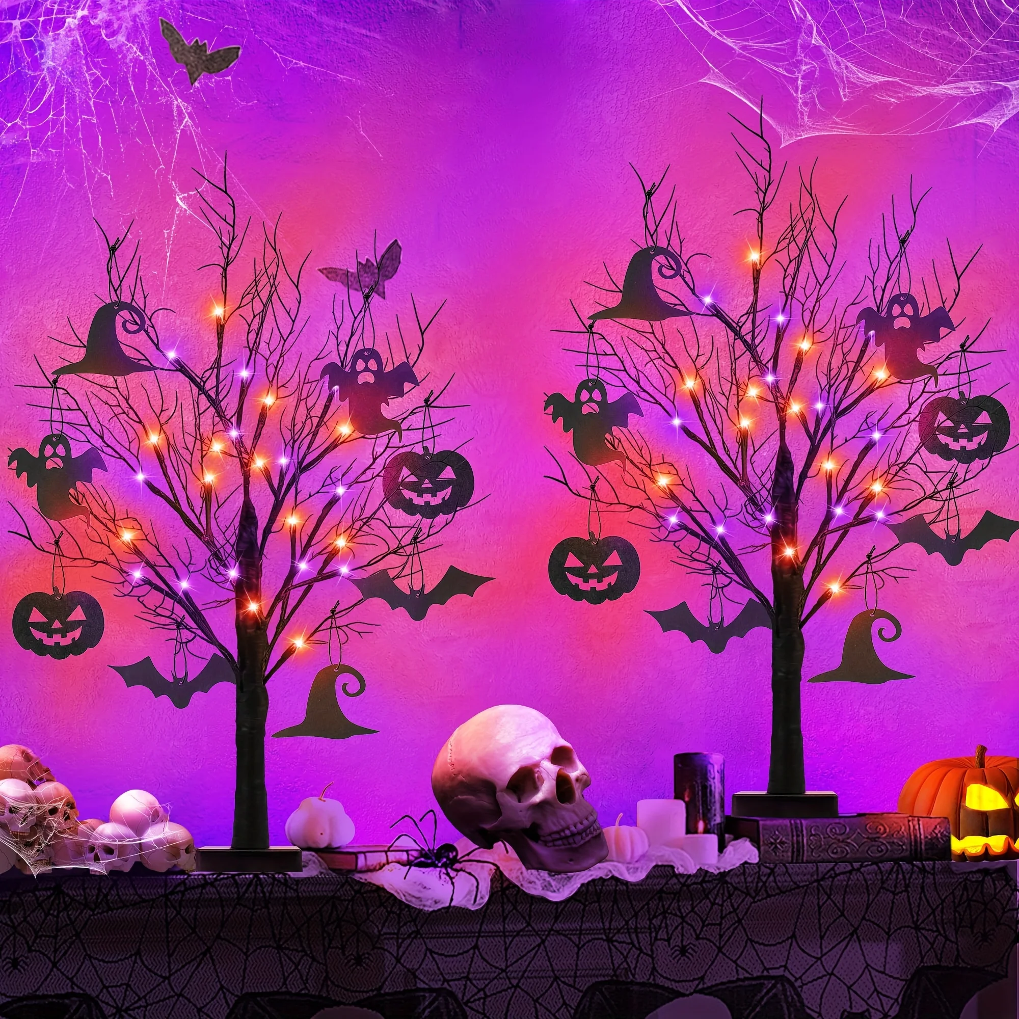 Spooky Luminous Branch Halloween Tree Light