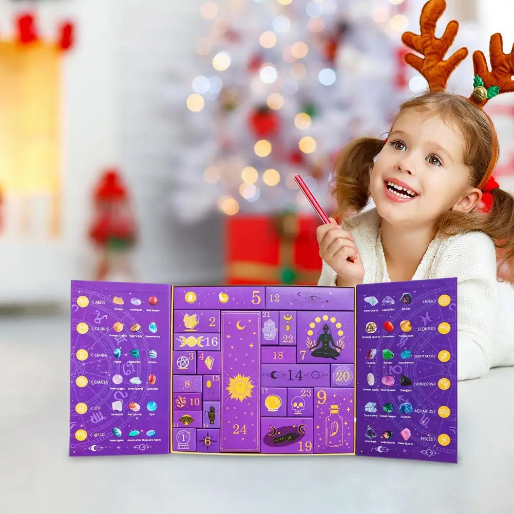 The Magic of Healing and Energy Transfer Crystal Christmas Countdown Gift Box