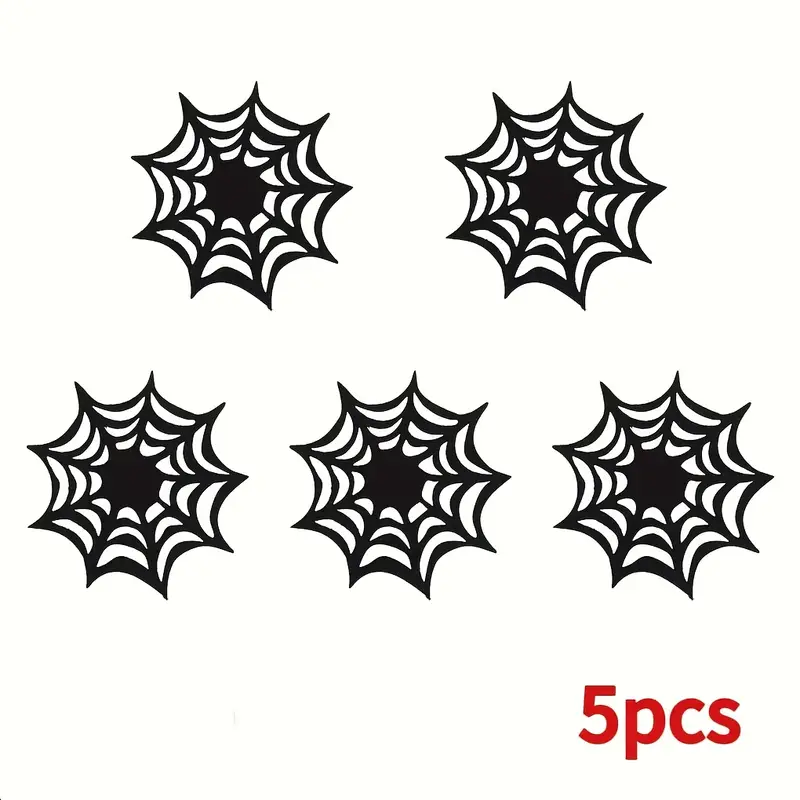 Halloween Acrylic Horror Cup Mat Spider Web Coasters - Image 11