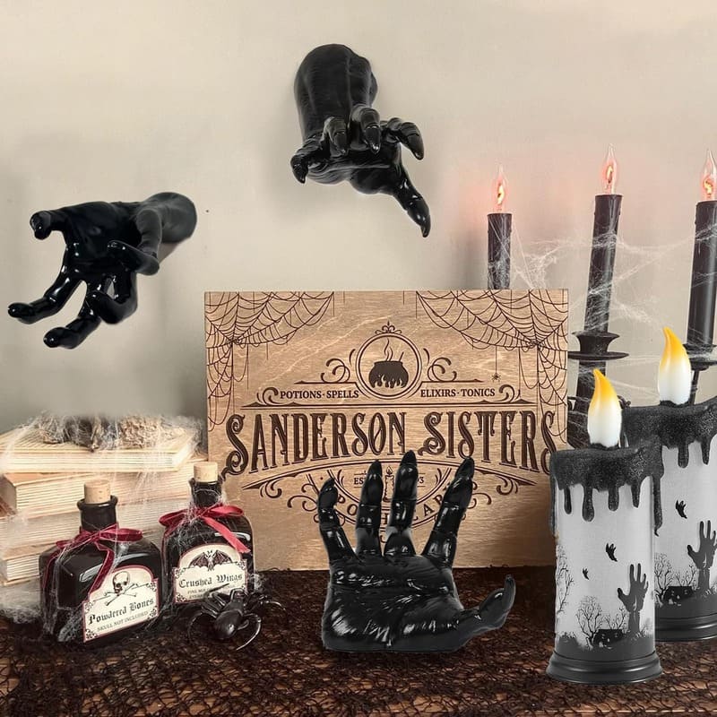 Halloween Night Creepy Wall Hands Decor - Image 3