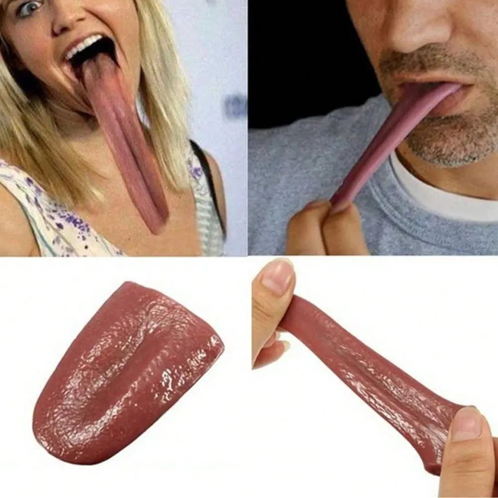 Silicone Prank Props Realistic Fake Tongue