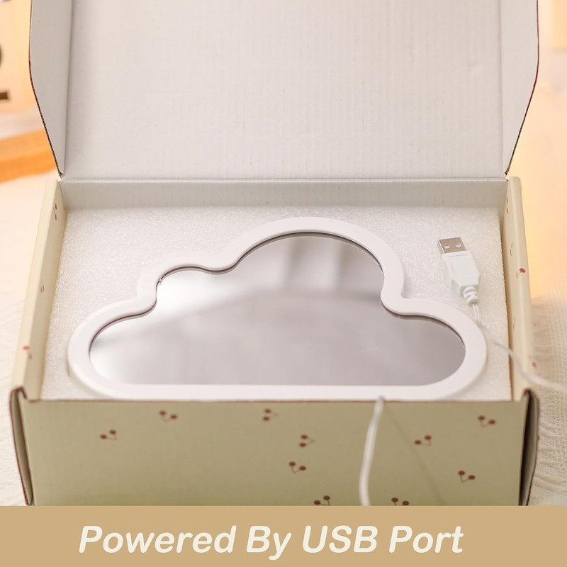 Creative Dreamy DIY Tulip Mirror Cloud Night Light - Image 10