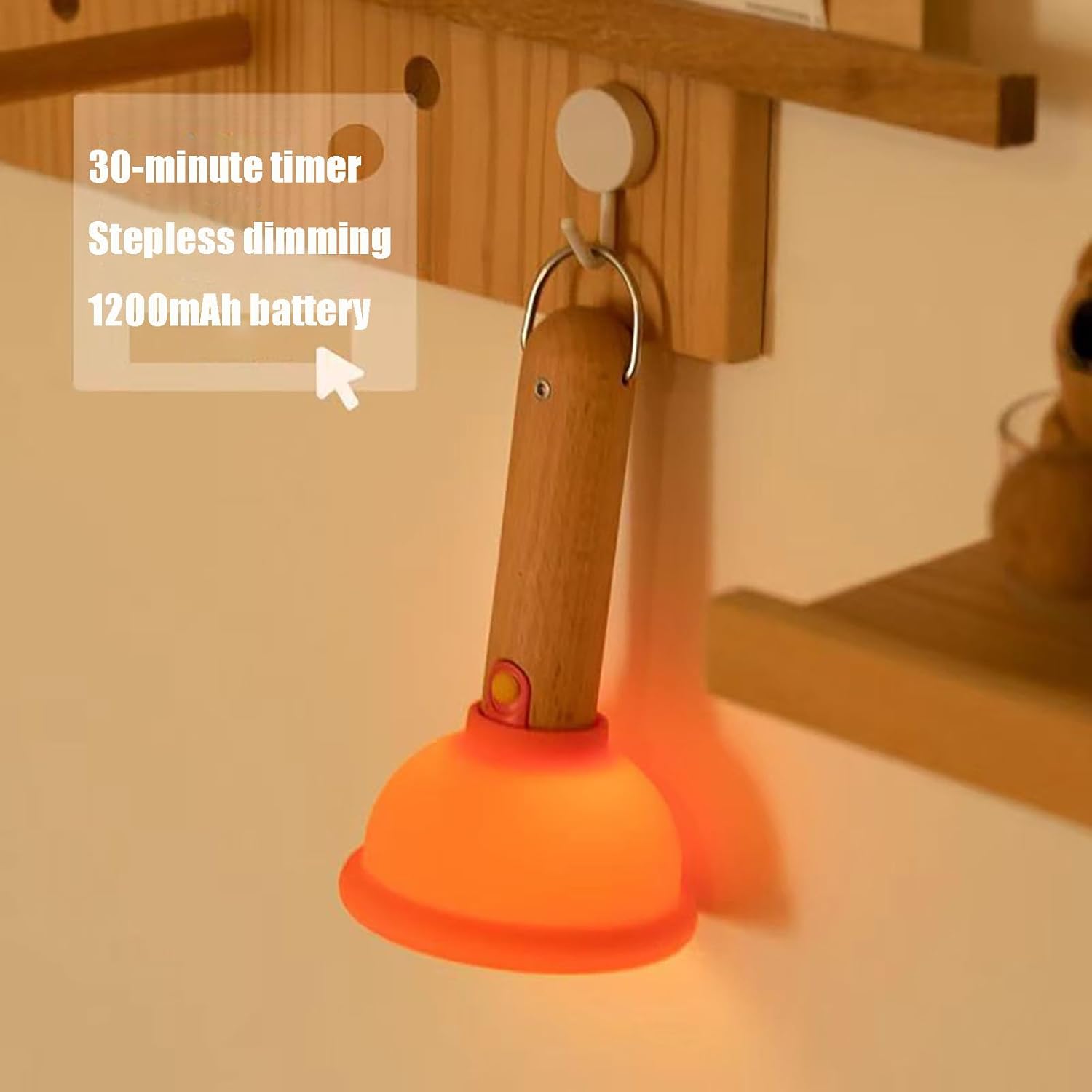 Funny & Creative Toilet Plunger Night Light - Image 8