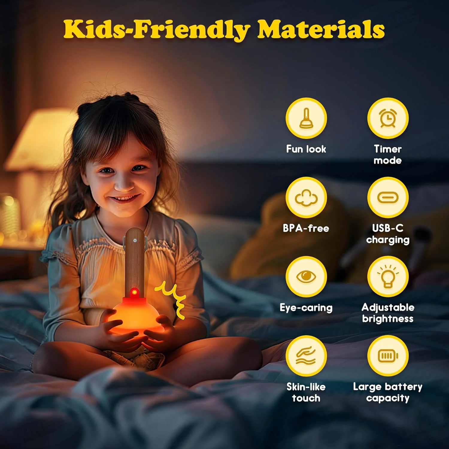 Funny & Creative Toilet Plunger Night Light - Image 5