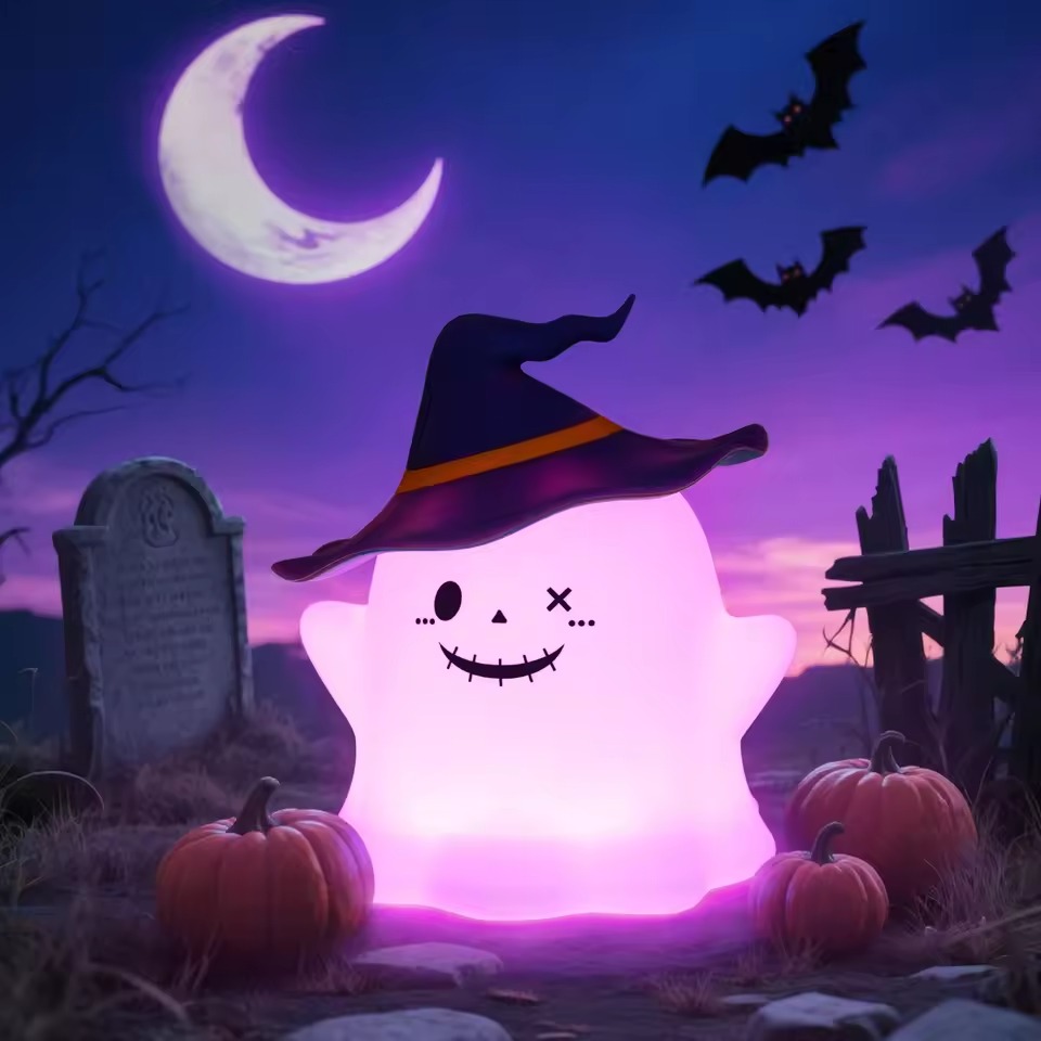 2025 Cute Halloween Spooky Witch Ghost Light - Image 6
