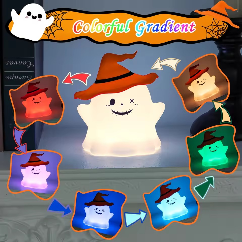 2025 Cute Halloween Spooky Witch Ghost Light - Image 8