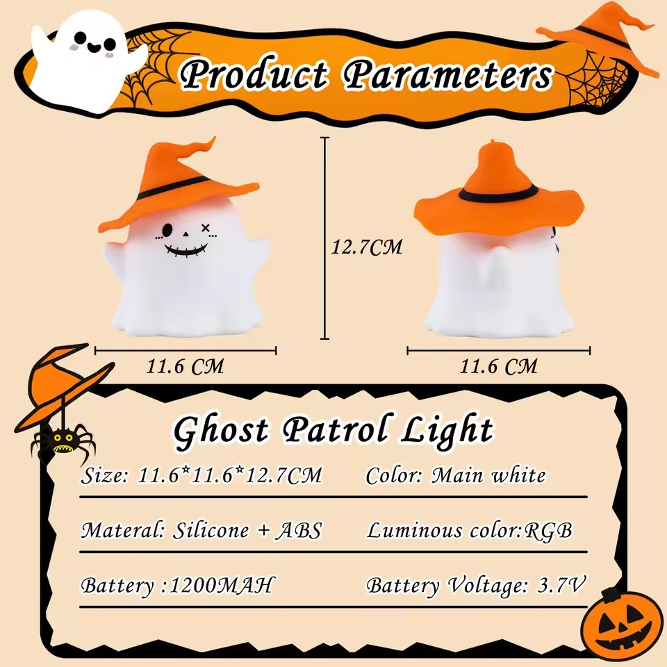 2025 Cute Halloween Spooky Witch Ghost Light - Image 12