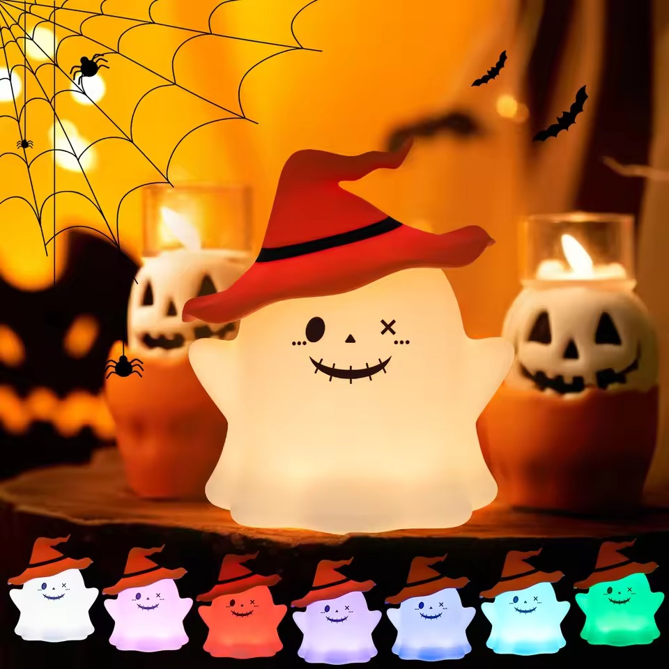 2025 Cute Halloween Spooky Witch Ghost Light - Image 2