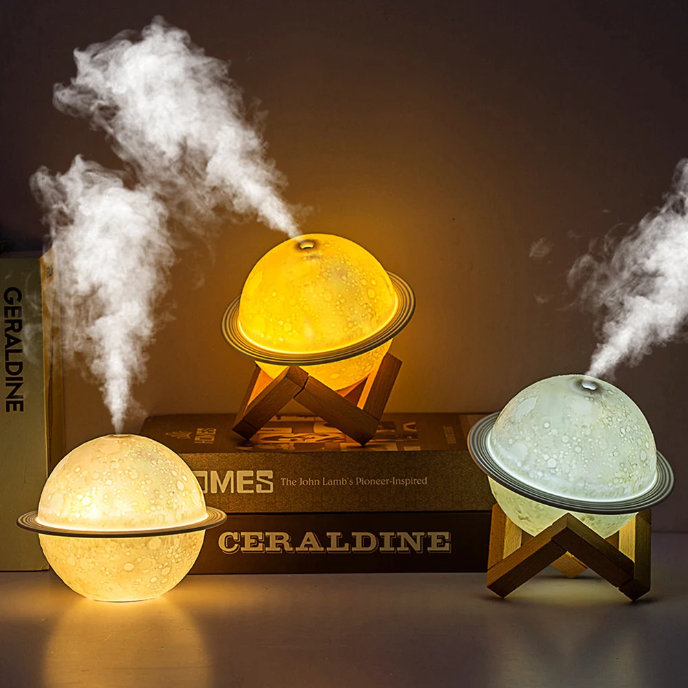 3D Moon Aromatherapy Humidifiers With LED Light