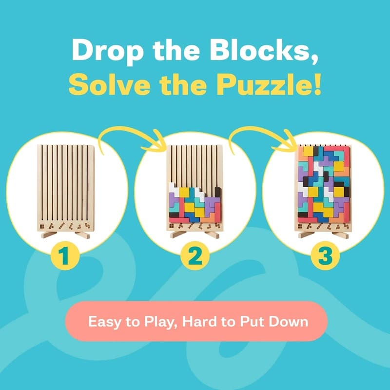 Brain Teaser Wooden Puzzle Board - Image 3