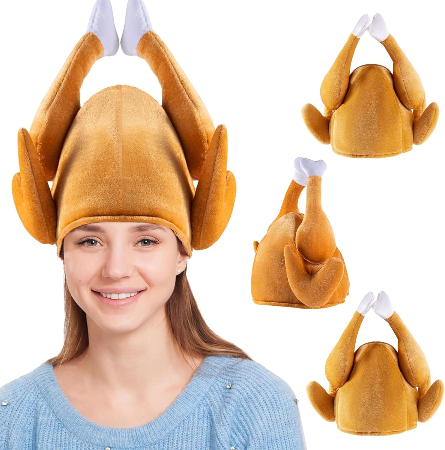Thanksgiving and Halloween Dancing Roasted Turkey Hat