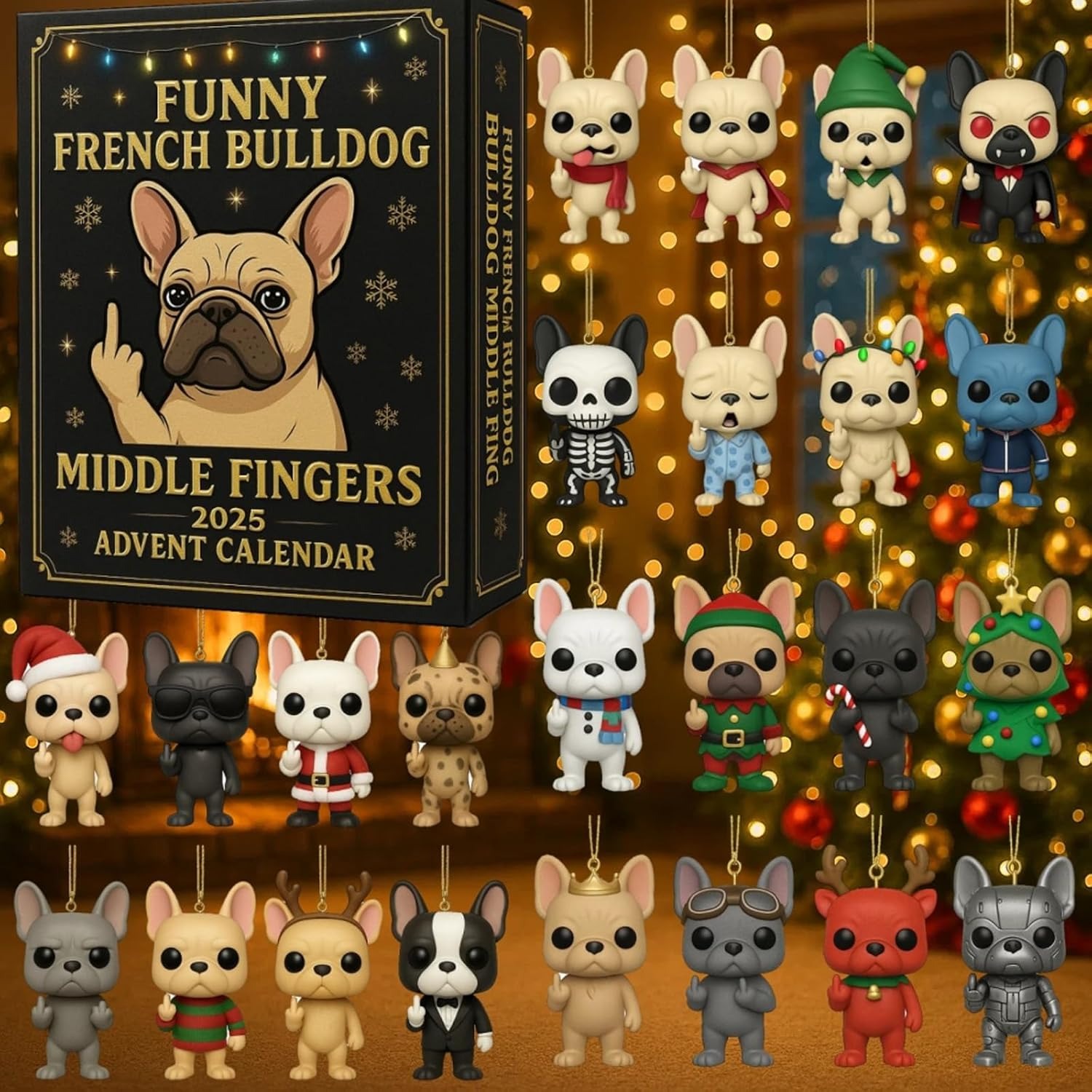 🐾 Merry Woofmas 🎄 2025 Funny Countdown Dog Advent Calendar