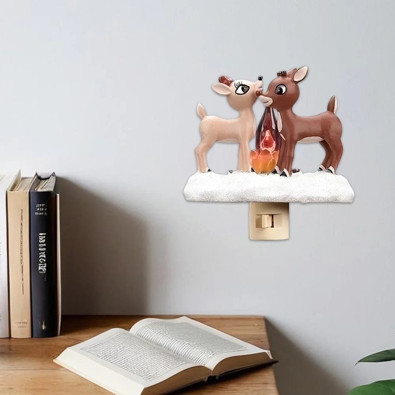 LED Warm Glow Lovely Christmas Reindeer Nightlight - Image 5