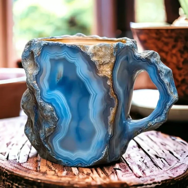 🔥 HOT SALE ✨️ New Natural Mineral Crystal Coffee Mugs