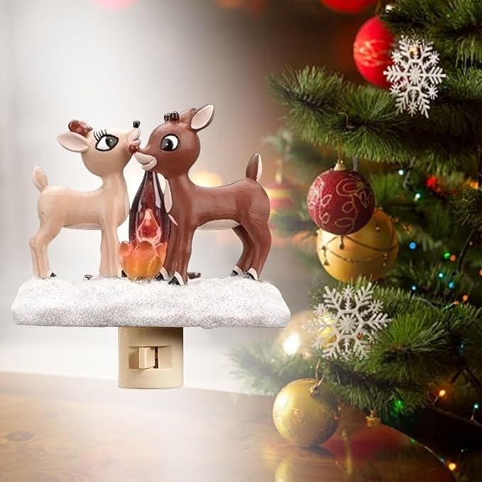 LED Warm Glow Lovely Christmas Reindeer Nightlight - Image 7
