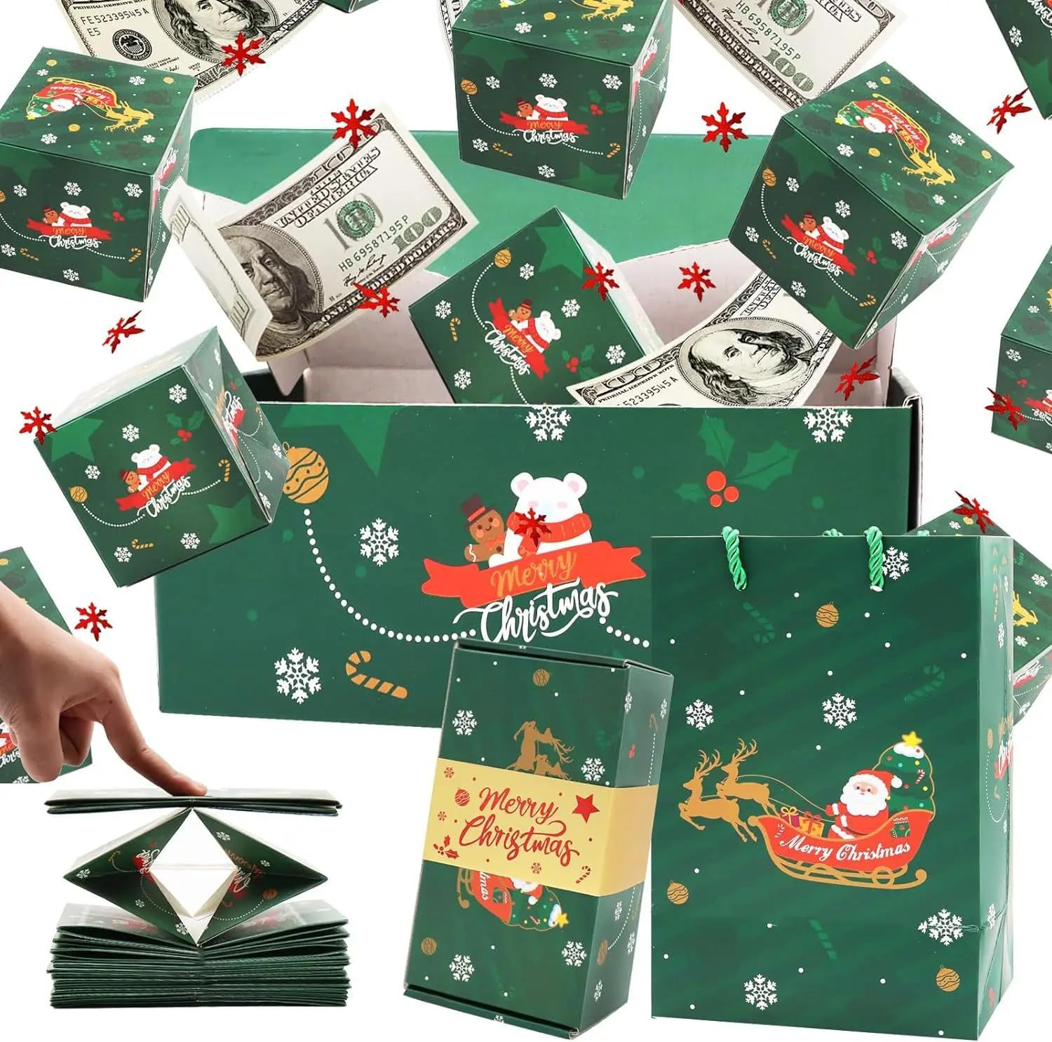 Creative Jumping Christmas Pop-Up Surprise Gift Box