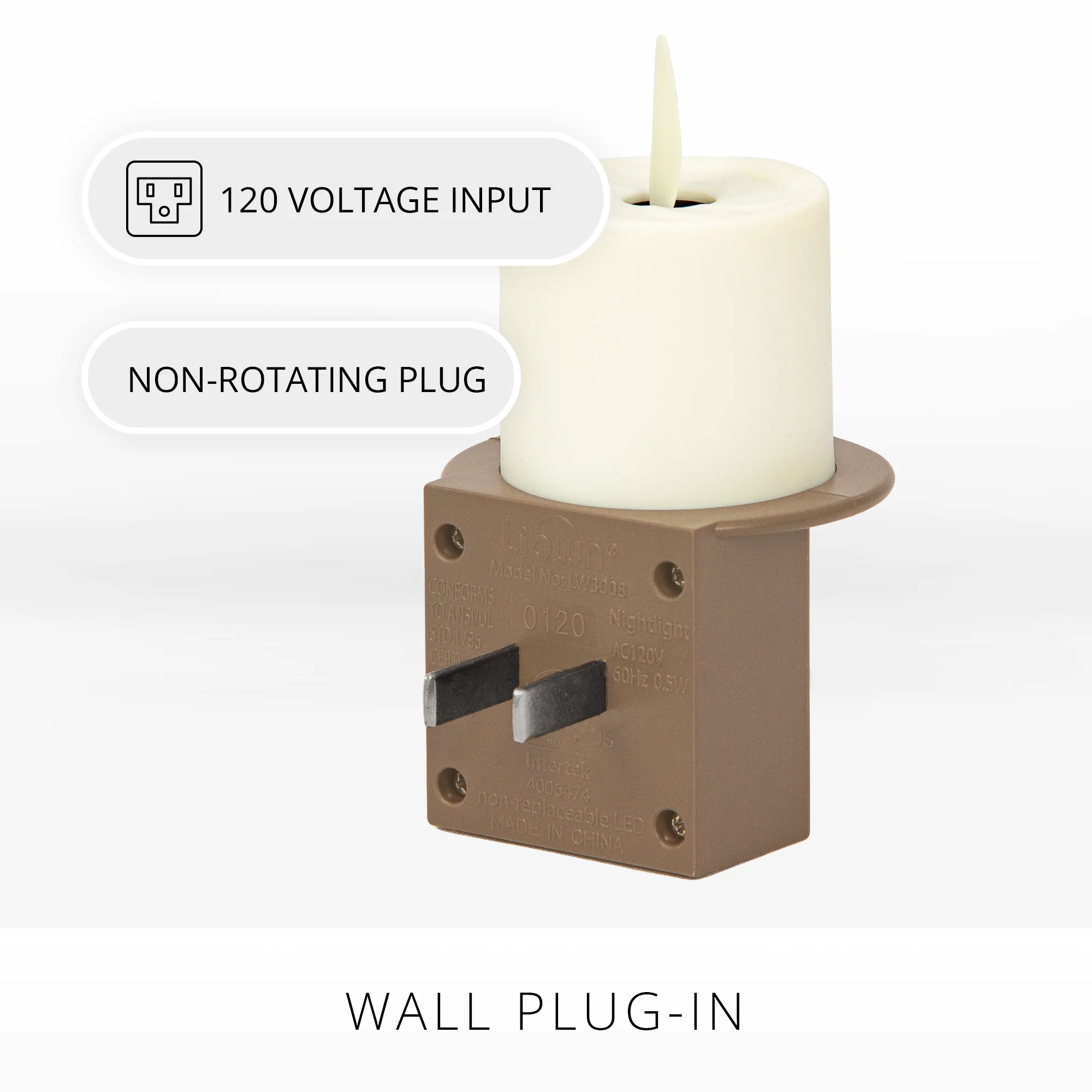 2 PCS Plug into Wall Flameless Candle Sensor Night Light - Image 7