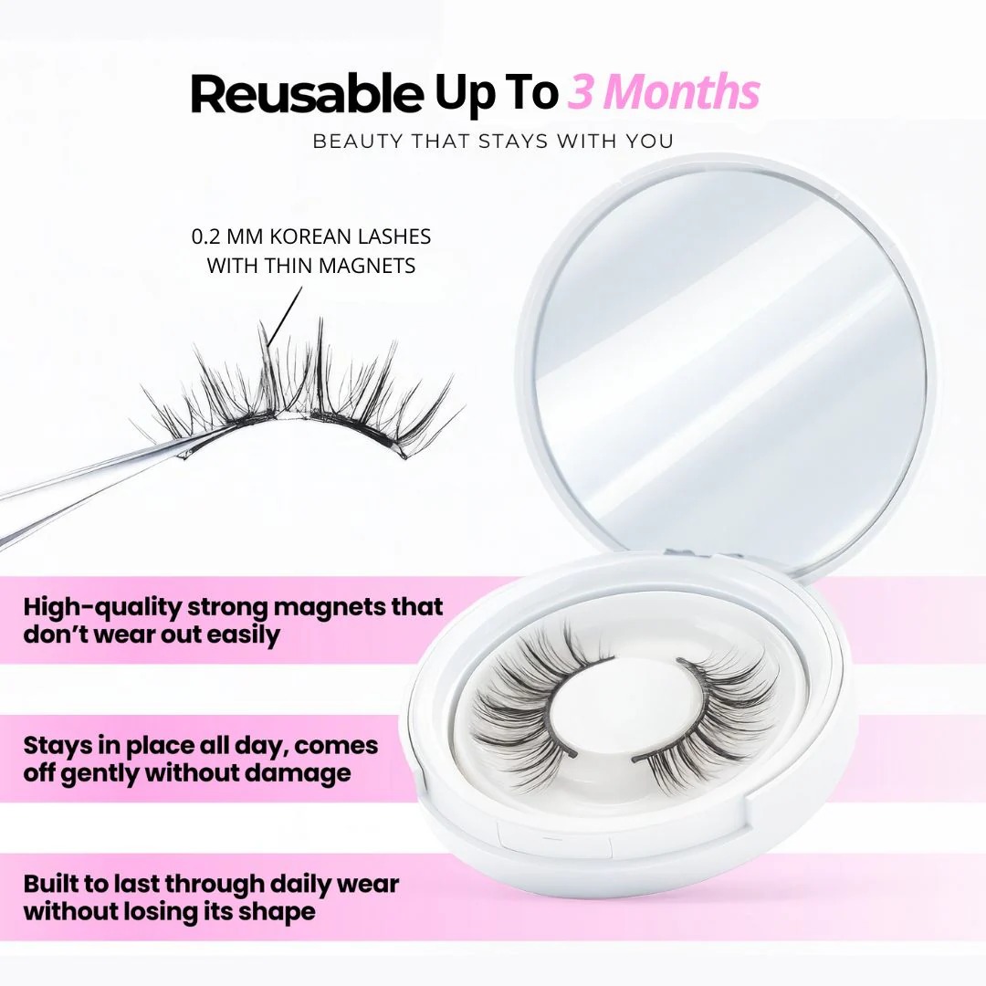 💖LAST DAY SALE 50% OFF🎁Transform Your Look in 5 Seconds with Glue-Free Magnetic Eyelashes - Image 7
