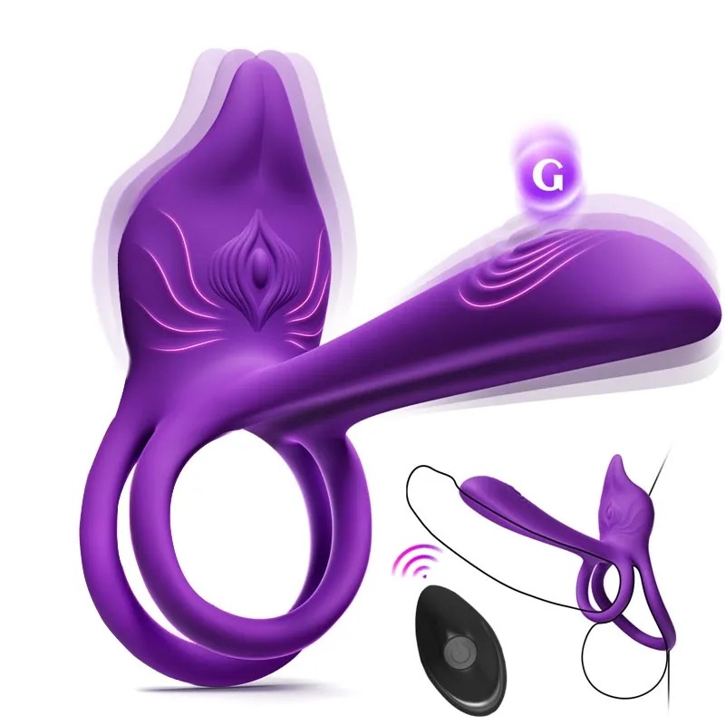 🛒 Discreet Delivery 🔥 Enchanted Girl Luxe Smart Vibrating Ring - App-Controlled Pleasure for Couples 💫