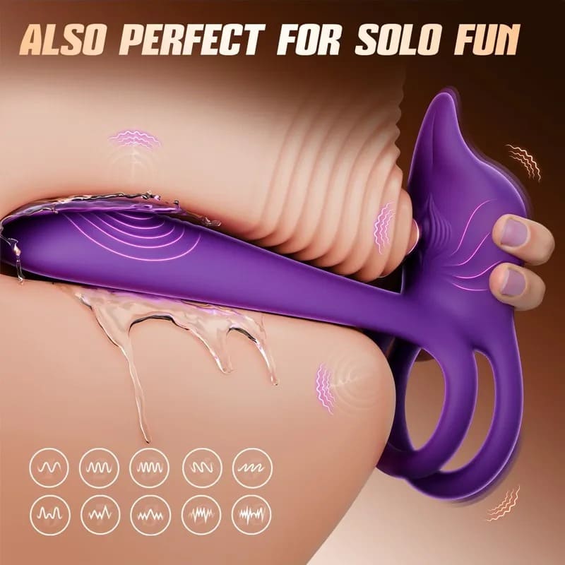 🛒 Discreet Delivery 🔥 Enchanted Girl Luxe Smart Vibrating Ring - App-Controlled Pleasure for Couples 💫 - Image 7