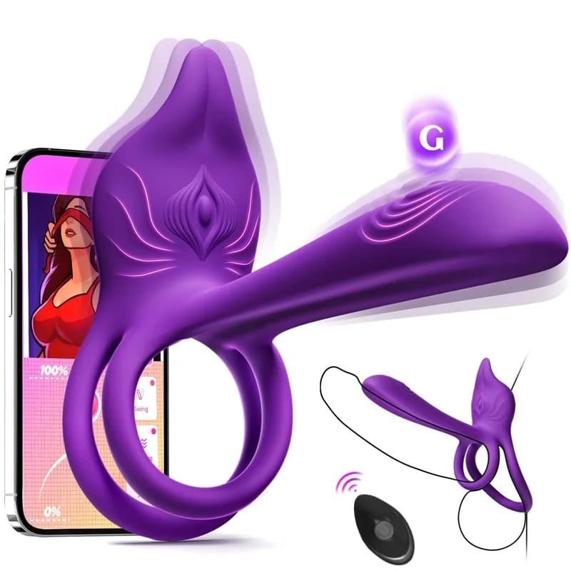 🛒 Discreet Delivery 🔥 Enchanted Girl Luxe Smart Vibrating Ring - App-Controlled Pleasure for Couples 💫 - Image 8