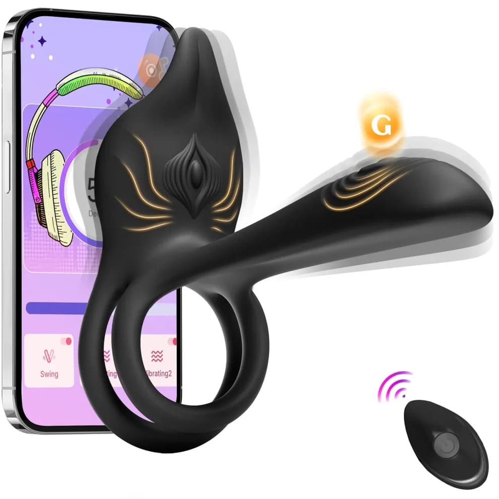 🛒 Discreet Delivery 🔥 Enchanted Girl Luxe Smart Vibrating Ring - App-Controlled Pleasure for Couples 💫 - Image 9